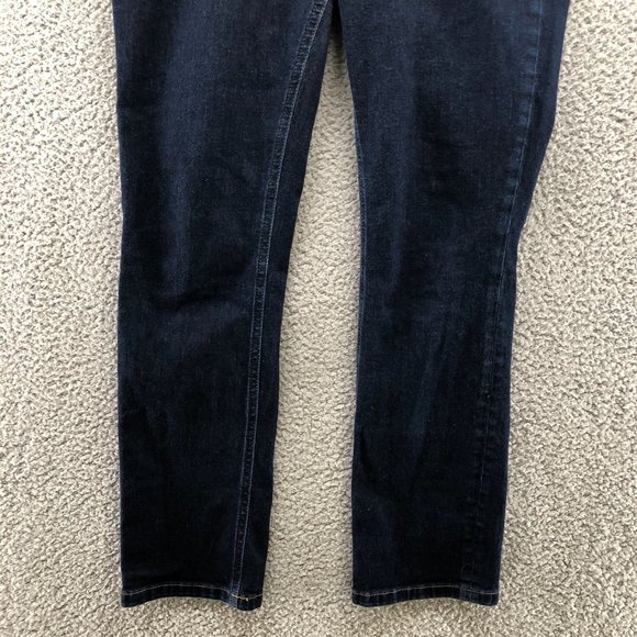 Boden Womens Trafalgar Straight Leg Jeans Size 4P Blue Dark Wash Mid Rise - Picture 5 of 12